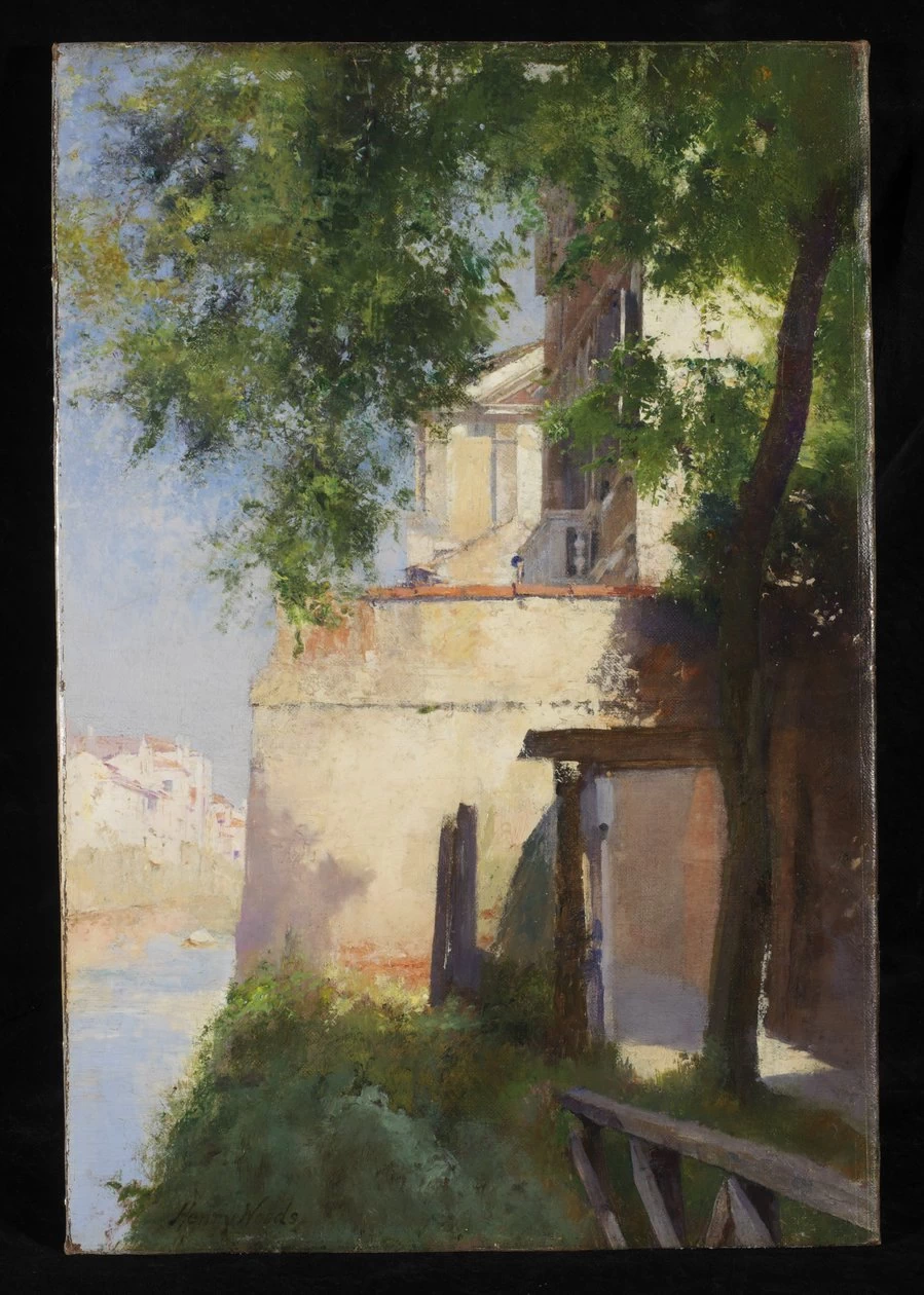 Una vista di Venezia da una terrazza
